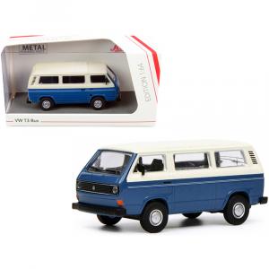 Schuco 452017200 Volkswagen T3 Bus Dark Blue And White 164 Diecast Mod