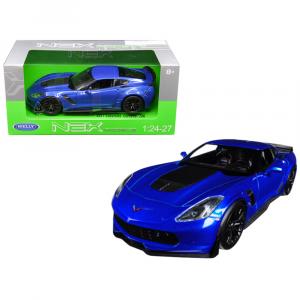 Welly 24085BL 2017 Chevrolet Corvette Z06 Blue 124 - 127 Diecast Model