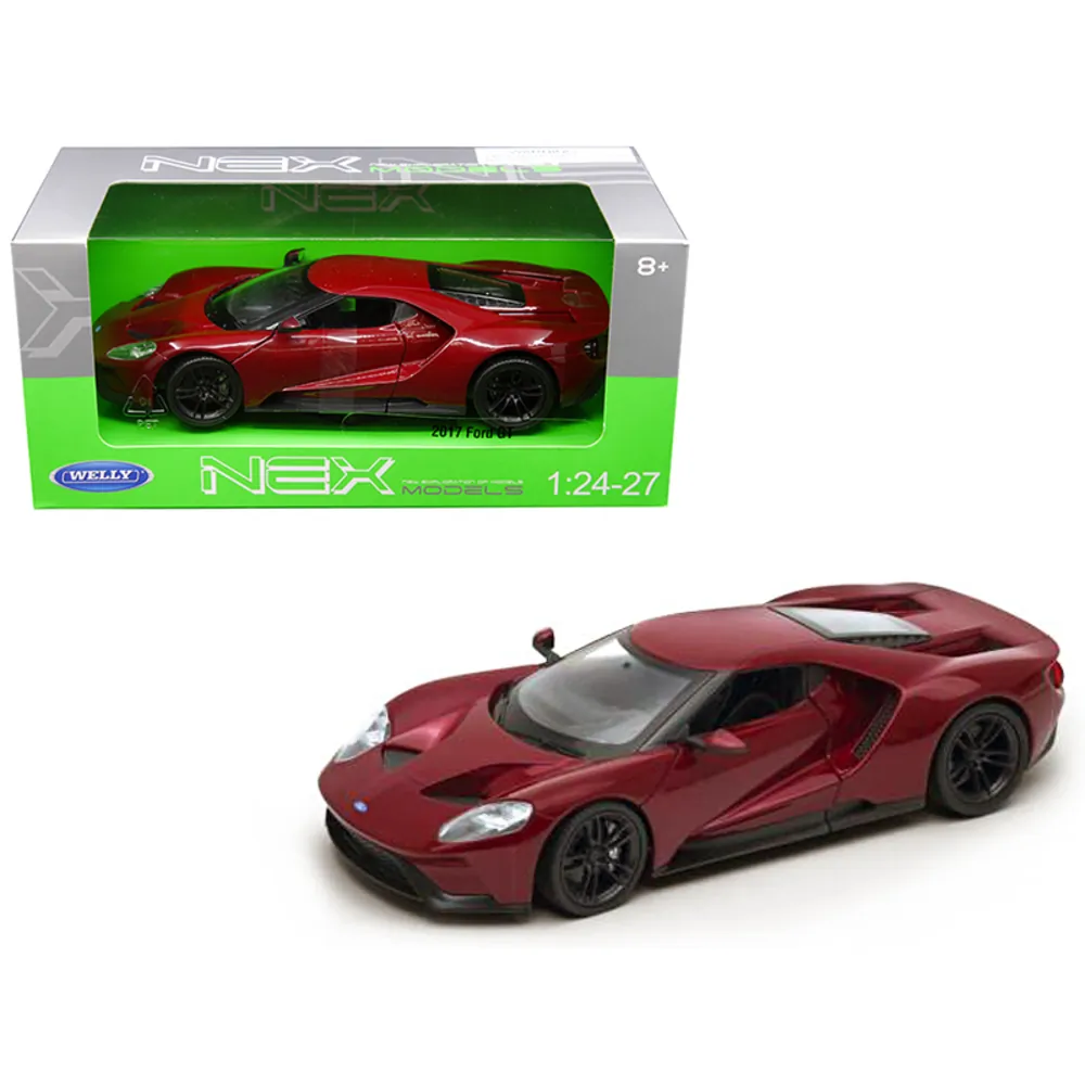 Welly 24082R 2017 Ford Gt Red 124 - 127 Diecast Model Car By