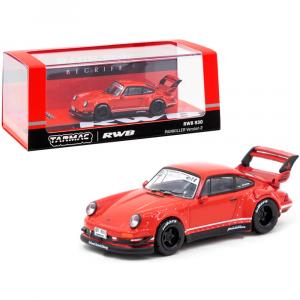 Tarmac T64-015-RE2 Porsche Rwb 930 Painkiller Version 2 Red Rauh-welt 