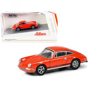 Schuco 452649900 Porsche 911 S Orange With Black Stripes 187 (ho) Diec