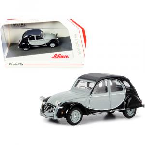 Schuco 452021700 Citroen 2cv Charleston Gray And Black 164 Diecast Mod