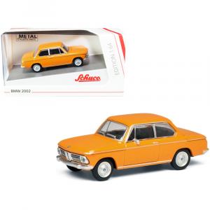 Schuco 452022700 Bmw 2002 Orange With Silver Stripes 164 Diecast Model