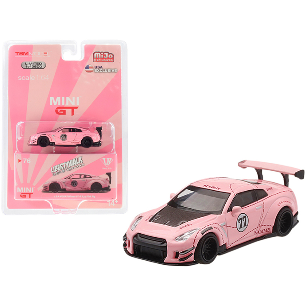 True MGT00076 Nissan Gt-r (r35) 77 Pink Pig Type 2 Lb Works Libertywal