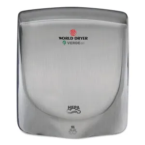 World WRL Q973A World Dryer Verdedri High-speed Hand Dryer - 11.6 Widt