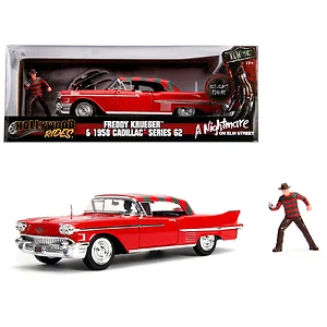 JA31102 | Jada Toys 1958 Cadillac Series 62 Red with Freddy