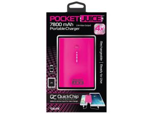 Bulk EN856 Tzumi 7800 Mah Pocket Juice Power Bank In Pink