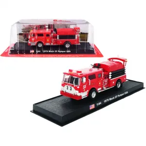 Amercom ACGB20 1979 Mack Cf Pumper Fire Engine Red Fdny New York City 