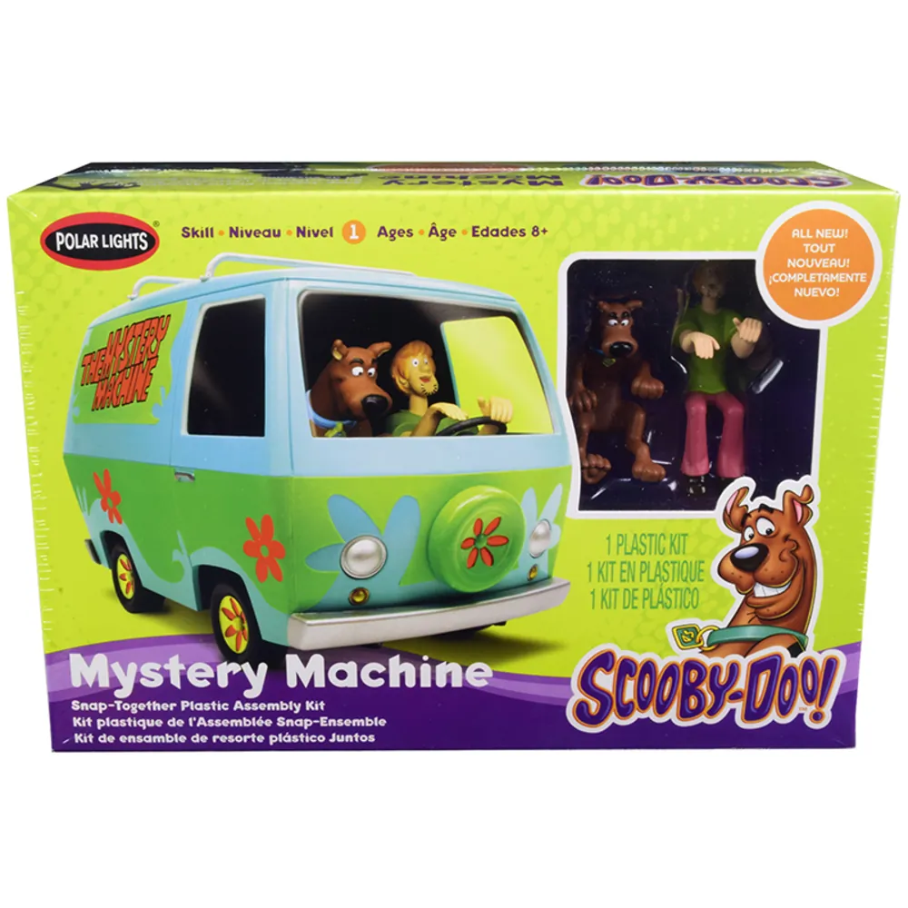 Polar POL901 Skill 1 Snap Model Kit The Mystery Machine With Two Figur