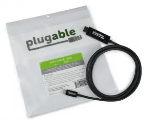 Plugable USBC-HDMI-CABLE Plugable Usbc-hdmi-cable Hdmi-usb Audio-video