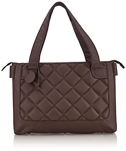 Francine Collections Tribecca Quilted Taupe Gray Backpack