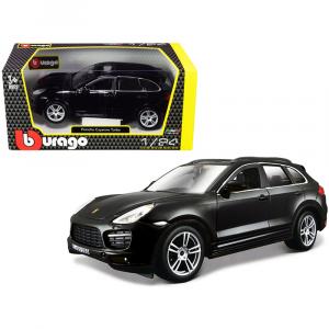 Bburago 21056bk Porsche Cayenne Turbo Black 124 Diecast Model Car By