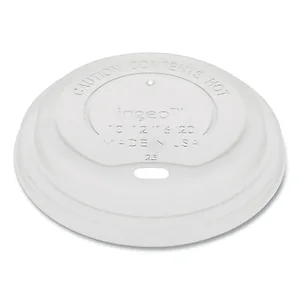 LCPLA16 | Pactiv Corporation 20oz White Paper Hot Cup Lid