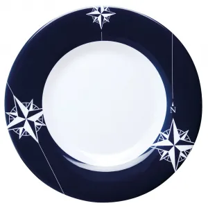 Marine 15001C Melamine Non-slip, Flat, Round Dinner Plate - Northwind 