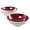 Studio California Cobalt Bay 4-Piece Red Melamine Bowl Set