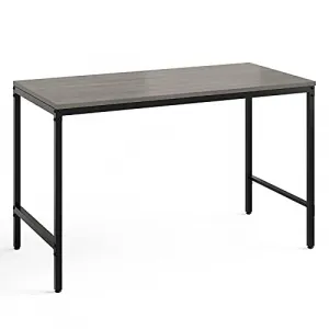 Safco SAF 5272BLGR Safco Simple Study Desk - Sterling Ash Rectangle, L