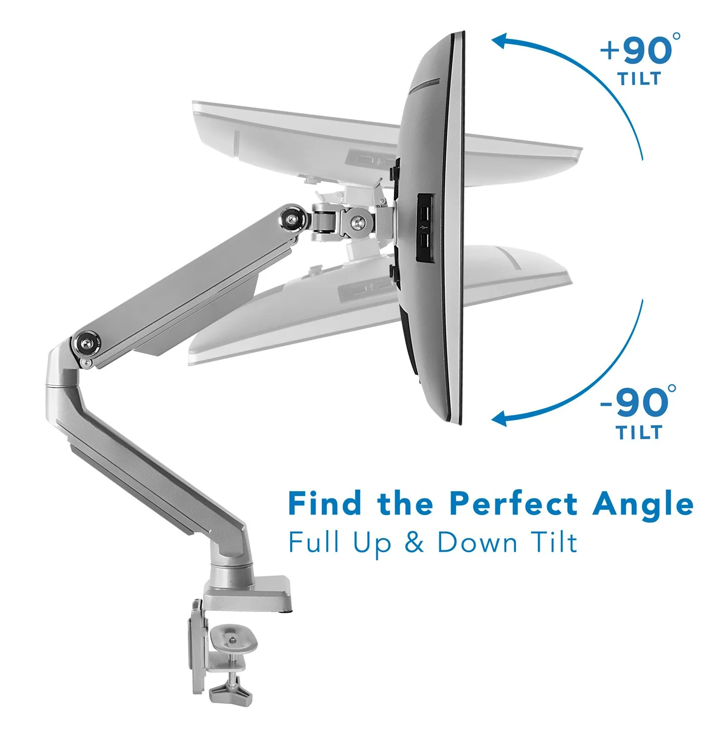 Relaunch MI-2761 Adjustable Vesa Monitor Arm For 75x75mm And 100x100mm