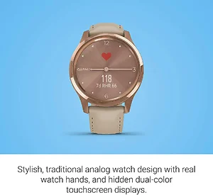 010-02241-01 | Garmin Vivomove Luxe Smartwatch - 18K Gold