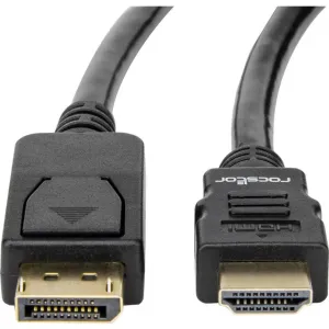 Rocstor Y10C261-B1 Displayport To Hdmi Convertor Cable 4k - Hdmi Male 