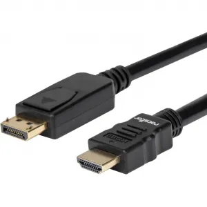 Rocstor Y10C261-B1 Displayport To Hdmi Convertor Cable 4k - Hdmi Male 