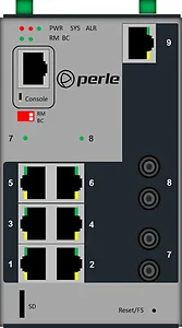 Perle Systems 7-Port Managed Switch with Gigabit and Fiber