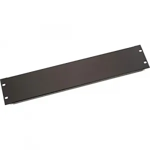 Black RMTB02 Filler Panel, Black, 2u (3.50in)