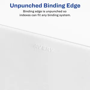 Avery 01054 Index,sd,ltr,wht,54,25pk