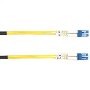 Black FOSM-015M-LCLC Black Box Fiber Optic Duplex Patch Network Cable 