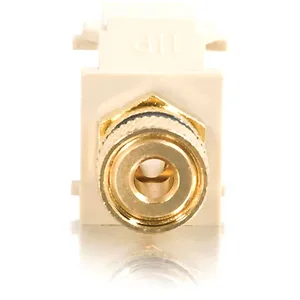 03818 | C2g Black Snap-In Banana Jack Keystone Connector