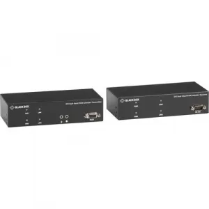 Black KVXLCF-200 Kvm Extender Fiber Dualhead