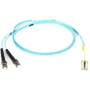 Black EFNT010-002M-STLC 2m (6.5ft) Stlc Aqua Om3 Mm Fiber Patch Cable 