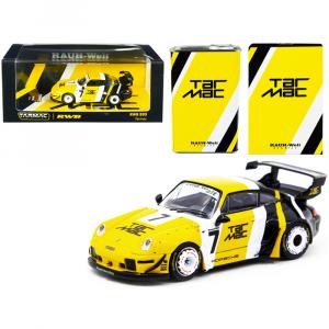 Tarmac T64-017-TM Porsche Rwb 993 7 Tarmac Yellow And Black With Metal