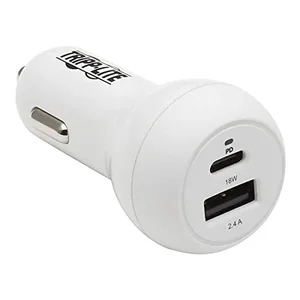U280-C02-30W-K | Tripp Lite USB CAR CHARGER DUAL-PORT USB C