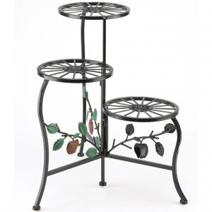 Accent 39857 Wrought Iron Apple Triple Plant Stand