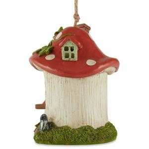 Accent 4506356 Whimsical Mushroom Cottage Birdhouse