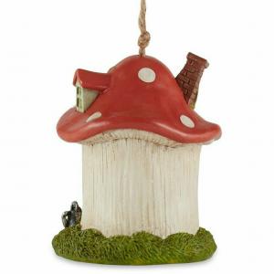 Accent 4506356 Whimsical Mushroom Cottage Birdhouse