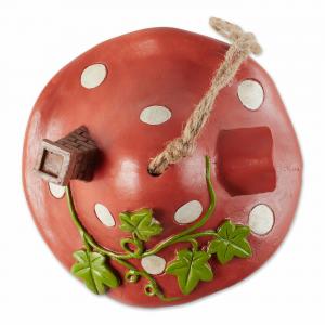 Accent 4506356 Whimsical Mushroom Cottage Birdhouse