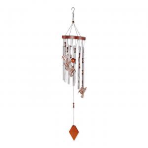 Accent 10015860 Elegant Aluminum Hummingbird Wind Chimes For Outdoor D