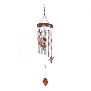 Accent 10015860 Elegant Aluminum Hummingbird Wind Chimes For Outdoor D