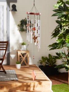 Accent 10015860 Elegant Aluminum Hummingbird Wind Chimes For Outdoor D