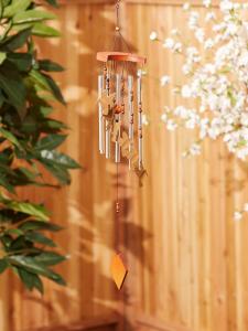 Accent 10015860 Elegant Aluminum Hummingbird Wind Chimes For Outdoor D