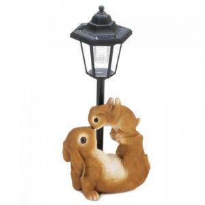 Accent 10018806 Elegant Mother And Baby Rabbit Solar Garden Light