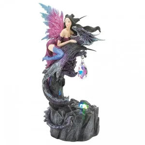 10018844 | Dragon Crest Enchanted Fairy and Dragon Figurine