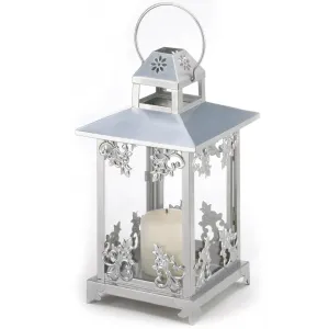 Gallery 5001050 Silver Scrollwork Candle Lantern 10039891