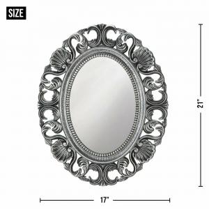 Accent 10018873 Silver Scallop Border Wall Mirror