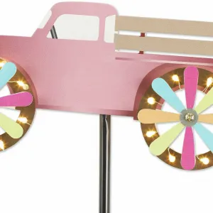 Accent 4506297 Pink Pick-up Truck Solar Lighted Garden Stake