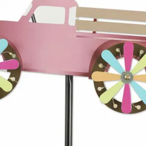 Accent 4506297 Pink Pick-up Truck Solar Lighted Garden Stake