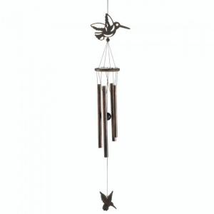 Accent 10017702 Hummingbird Wind Chimes - 29 Inches