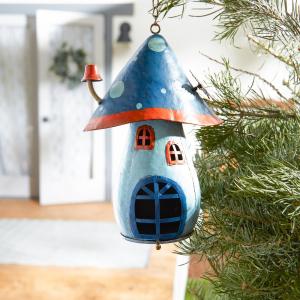 Accent 4506223 Colorful Blue Mushroom Birdhouse For Garden Decor