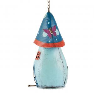 Accent 4506223 Colorful Blue Mushroom Birdhouse For Garden Decor